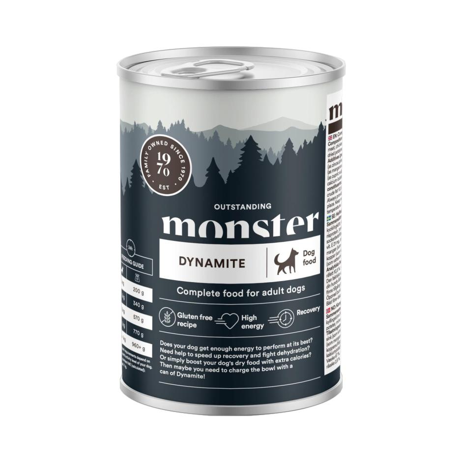 Monster Dog Dynamite Burk 400 g x 6/frp